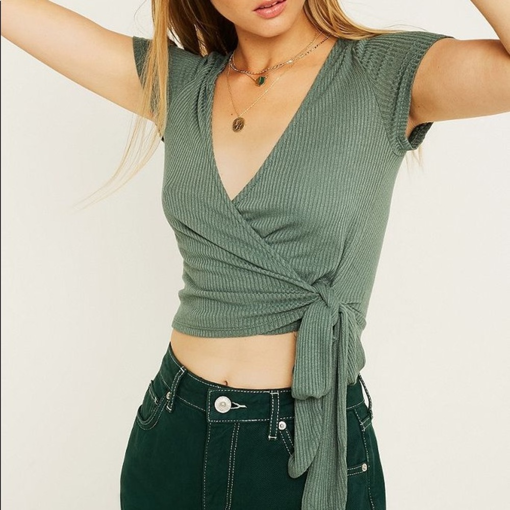 Urban Outfitters Tie Front Top